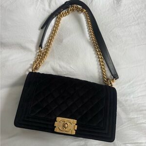 Chanel XL Suede Flap Bag